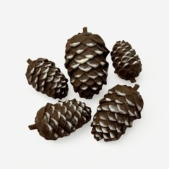 Набор фигурок из шоколадной глазури "Шишки" 5 шт 