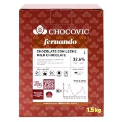 Шоколад молочный CHOCOVIC "Fernando" 32,6 % 1 кг 