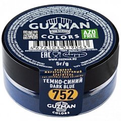 Краситель пищевой сухой жирорастворимый GUZMAN "Тёмно-синий 752" 5 г 752, 419 ₽ Краситель пищевой сухой жирорастворимый GUZMAN "Тёмно-синий 752" 5 г 752
