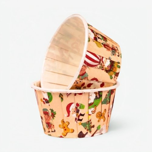 Капсула бумажная с ламинацией "Новый Год" D50 H40 1 шт 006820