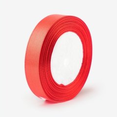Лента для декора и упаковки Атласная Красная 7 мм 69-07