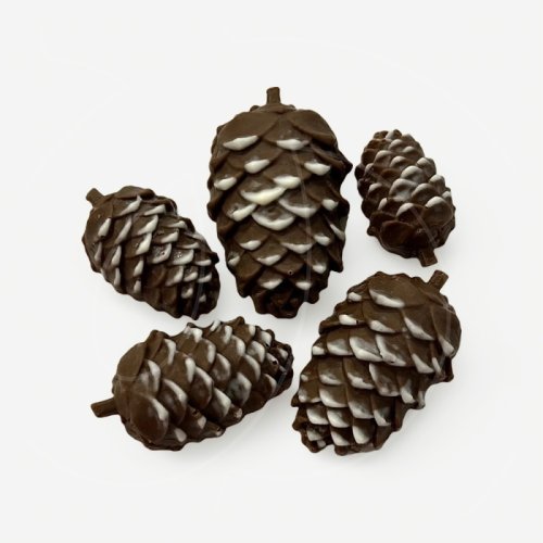 Набор фигурок из шоколадной глазури "Шишки" 5 шт 