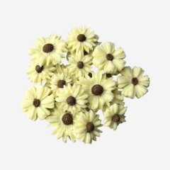 Фигурка из шоколада "Ромашки" Белый с коричневым 