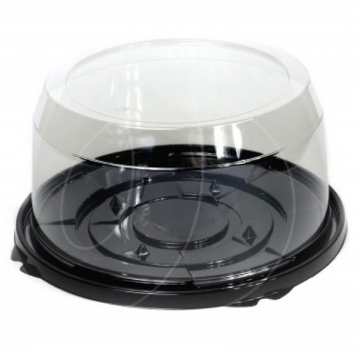 Контейнер для торта пластиковый Чёрный D19 H10,5 см 