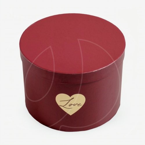 Коробка для сладостей круглая "Love" 18х13 см 4796439
