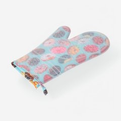 Варежка-прихватка кухонная силиконовая "Пончики" 9622857