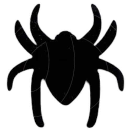 Набор топперов декоративных акриловых "Пауки" Чёрный 3х3,5 см 6 шт Тск193