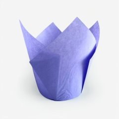 Капсула бумажная тюльпан Сиреневый D50 H80 1 шт 