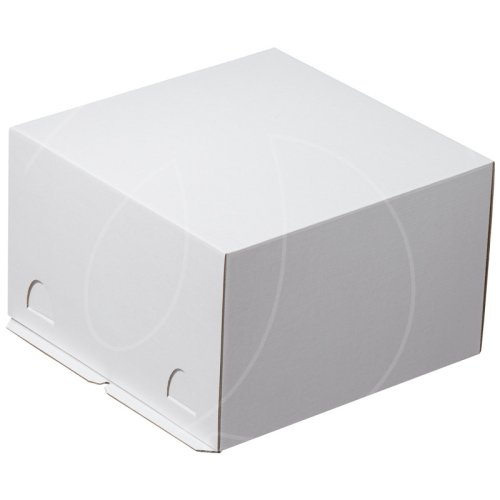Коробка для торта белая 30х30х19 см ForGenika CHROM White 300*300*190 мм S