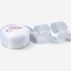 Лента для декора и упаковки Капроновая Белая 4 см 20 м 1274585