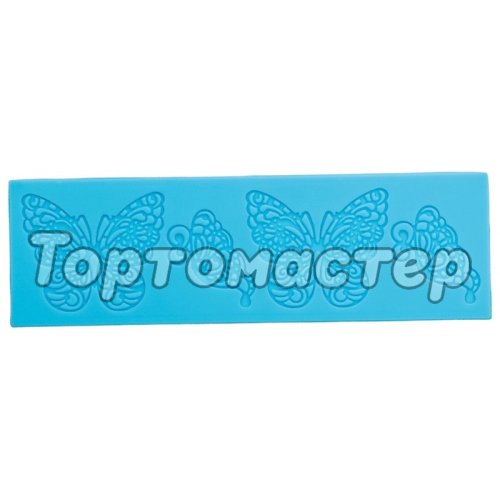 Коврик силиконовый для кружева "Бабочки" 19х6 см 861097