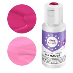 Краситель пищевой гелевый водорастворимый GLEB (CAKE) COLORS 116 Mauve 20 г CC116M