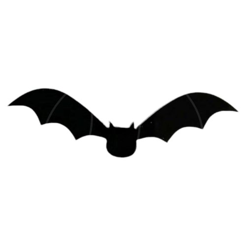 Набор топперов декоративных акриловых "Летучие мыши" Чёрный 6х2 см 6 шт Тск197