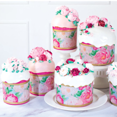 Форма для кулича "Пионы" D70 H60 1 шт 