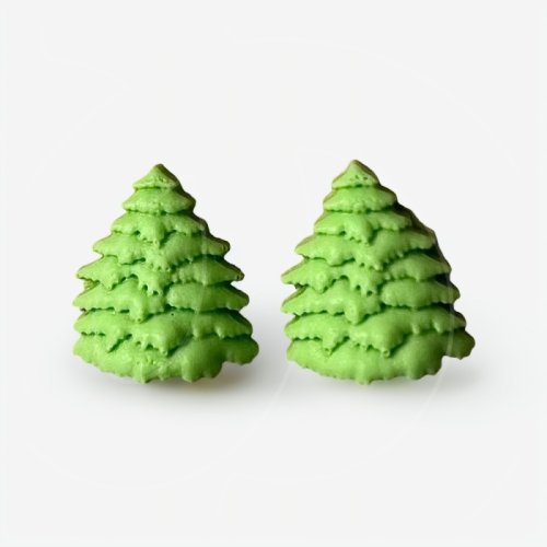 Набор фигурок из шоколадной глазури "Ёлочки пушистые" 2 шт 