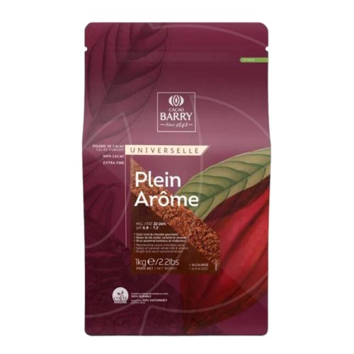 Какао-порошок алкализованный CACAO BARRY Plein Arоme 22-24% 100 г 