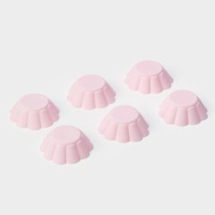 Форма силиконовая для выпечки капкейков 6 шт 5142309