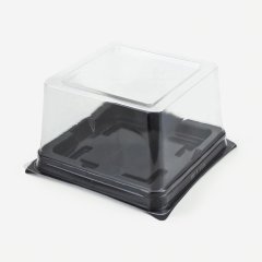 Контейнер для десерта Чёрный 14,5х14,5х8 см 