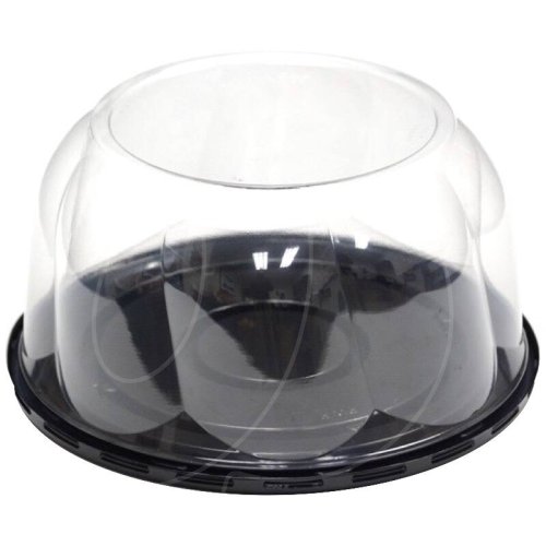 Контейнер для десерта Круг Чёрный D19,5 H10 ЮУПМ6033