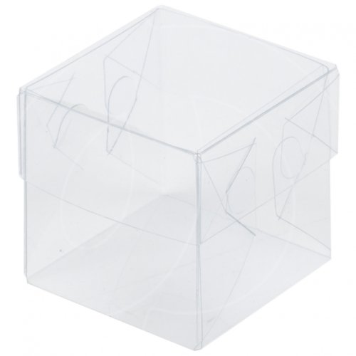 Коробка для сладостей прозрачная 8х8х8 см 025010