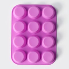 Форма силиконовая "Круг" 12 шт 1166880