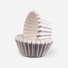 Капсула бумажная для конфет Белая 40х28 мм 40 шт 